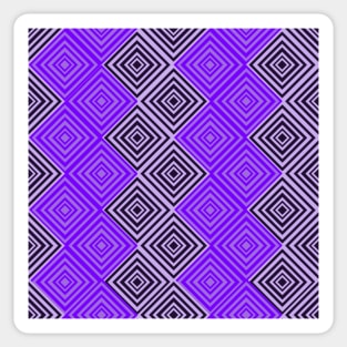 geometric purple diamond pattern Sticker